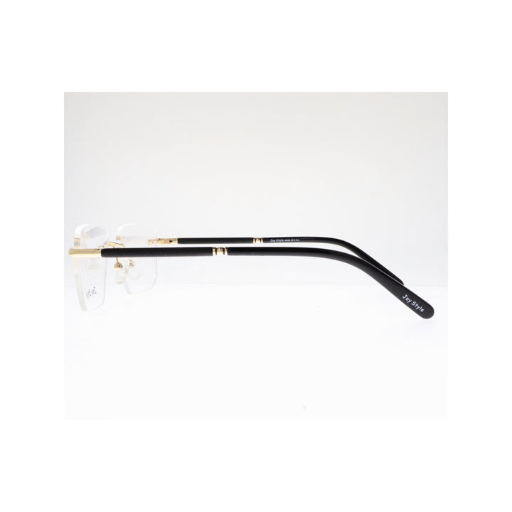 Joy Style For Unisex Eyeglasses Rimless Square Shape Size 54 Old2318mc2 Gold Black