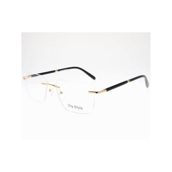 Joy Style For Unisex Eyeglasses Rimless Square Shape Size 54 Old2318mc2 Gold Black