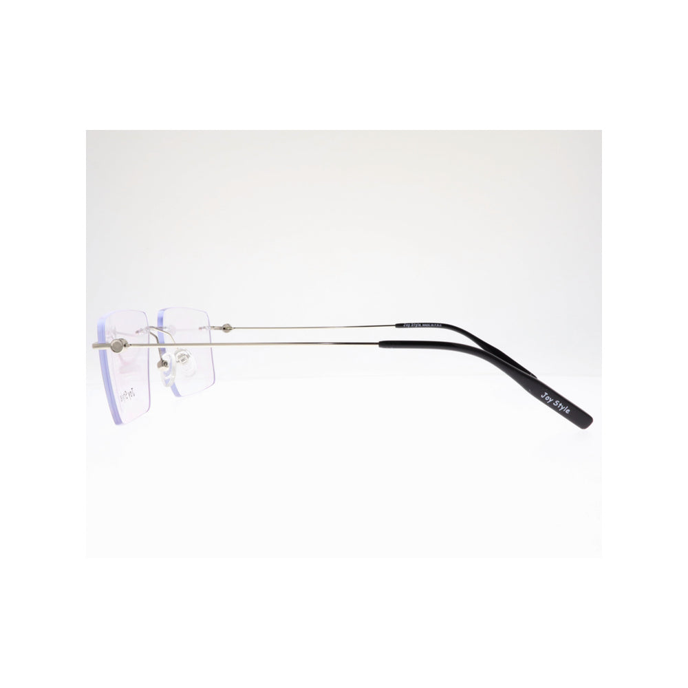 Joy Style For Unisex Eyeglasses Rimless Square Shape Size 55 Mb00770c4 Silver