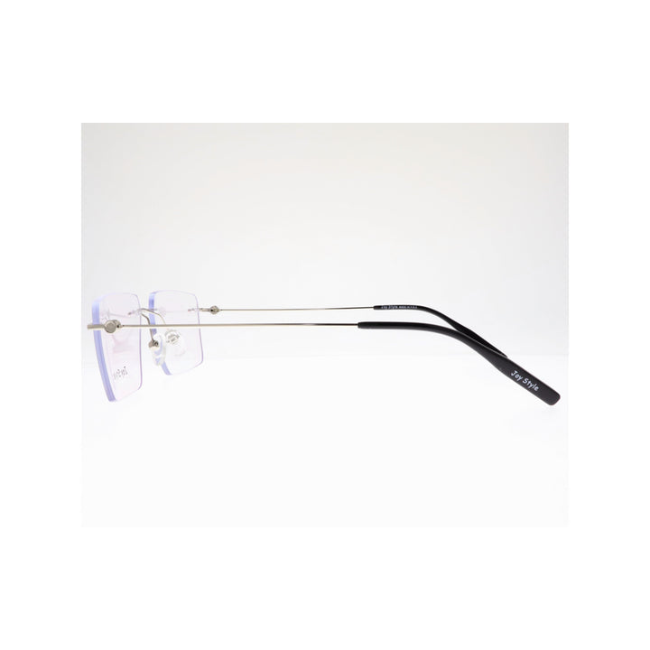 Joy Style For Unisex Eyeglasses Rimless Square Shape Size 55 Mb00770c4 Silver