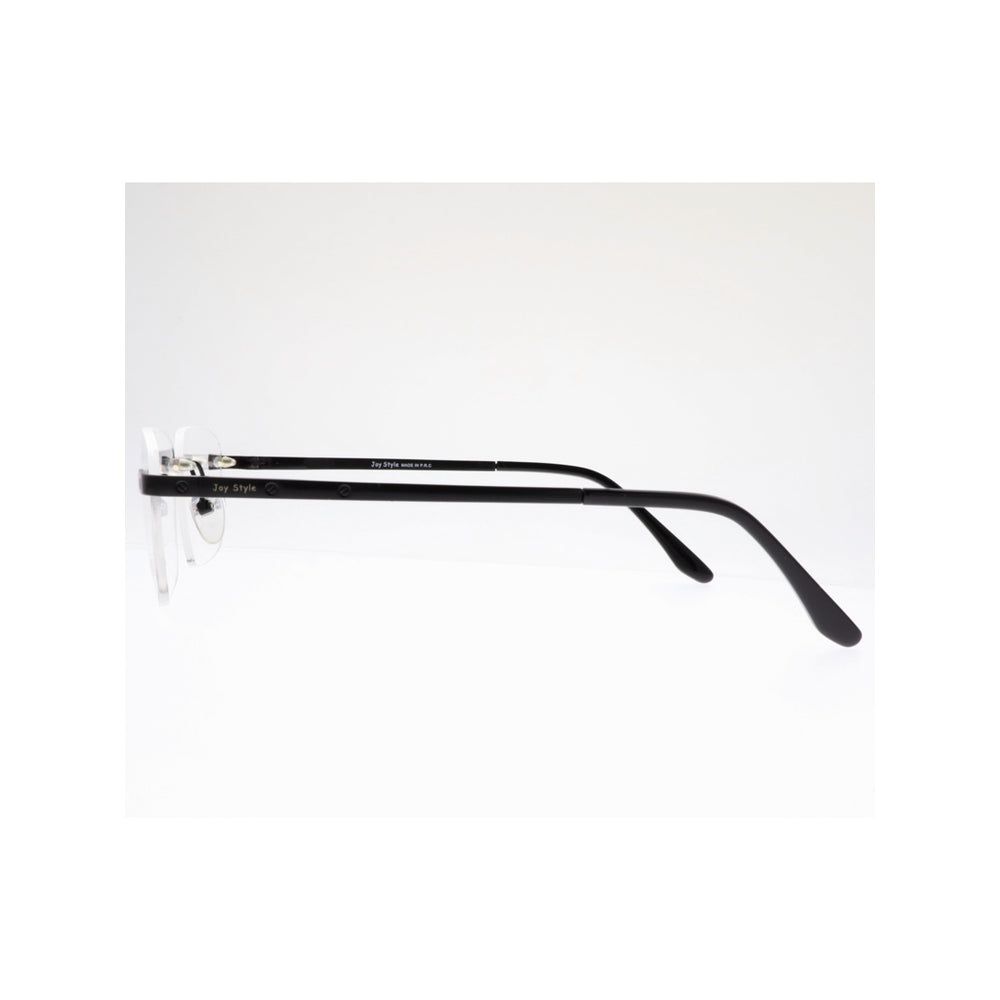 Joy Style For Unisex Eyeglasses Rimless Square Shape Size 55 Old0368mc1 Matte Black