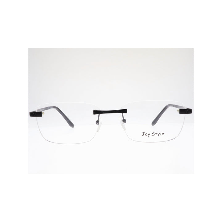 Joy Style For Unisex Eyeglasses Rimless Square Shape Size 55 Old0368mc1 Matte Black