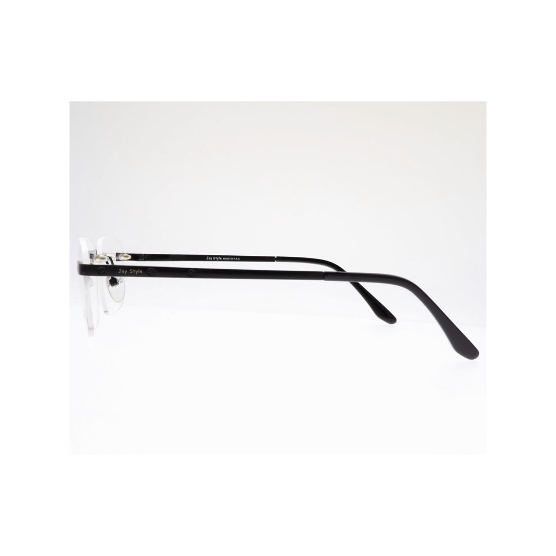 Joy Style For Unisex Eyeglasses Rimless Square Shape Size 55 Old0368mc1 Matte Black