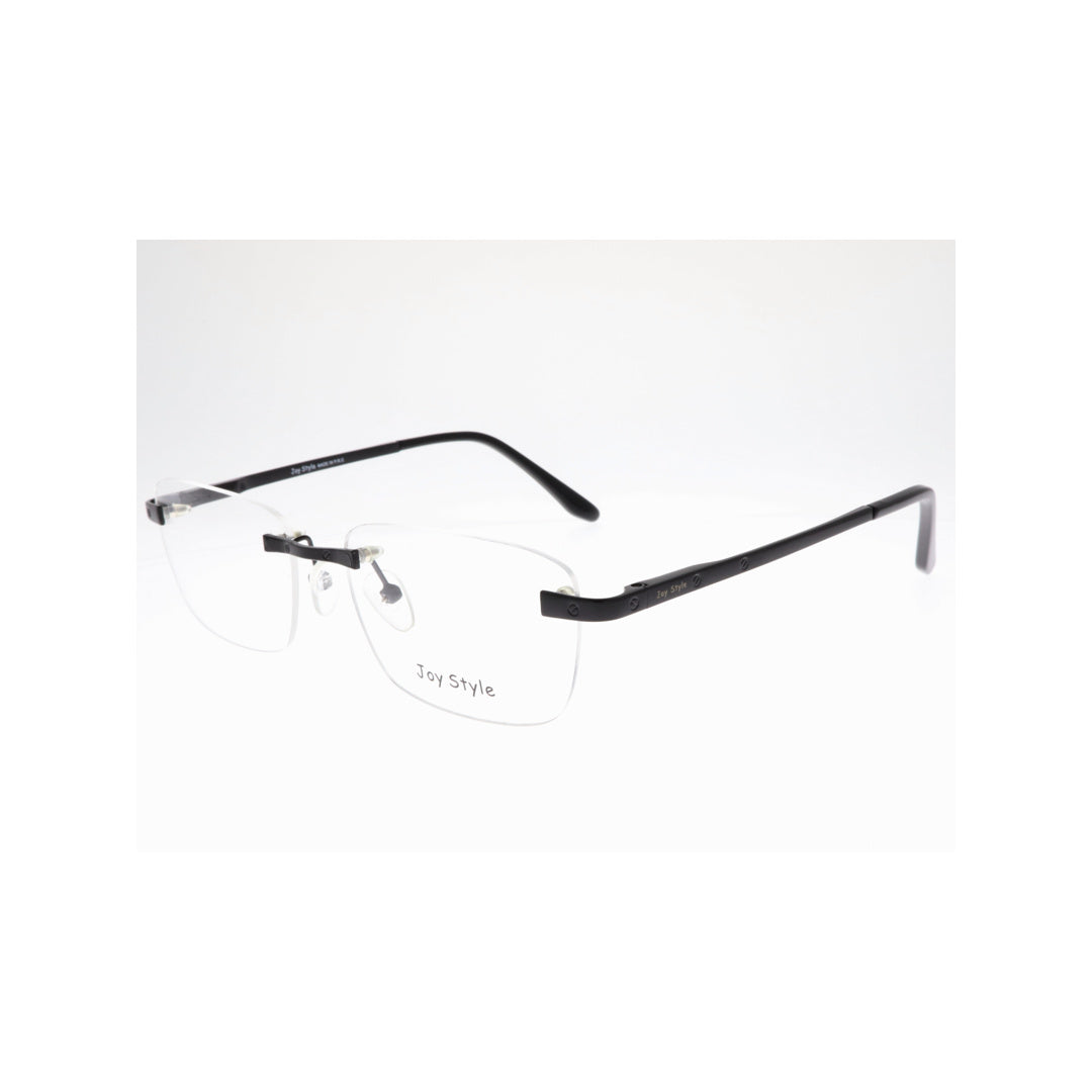 Joy Style For Unisex Eyeglasses Rimless Square Shape Size 55 Old0368mc1 Matte Black