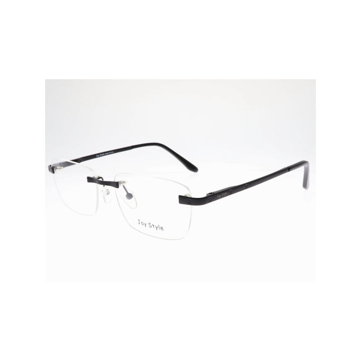 Joy Style For Unisex Eyeglasses Rimless Square Shape Size 55 Old0368mc1 Matte Black