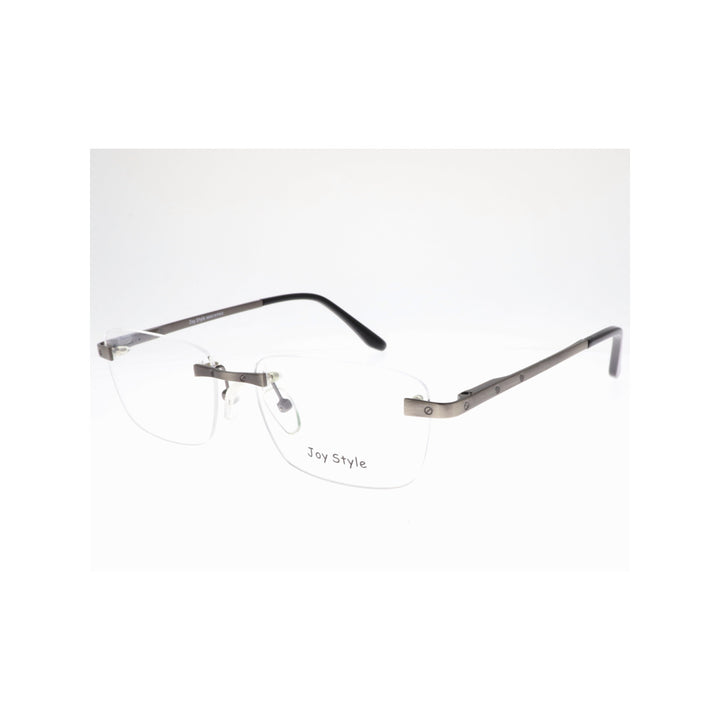 Joy Style For Unisex Eyeglasses Rimless Square Shape Size 55 Old0368mc3 Gunmetal