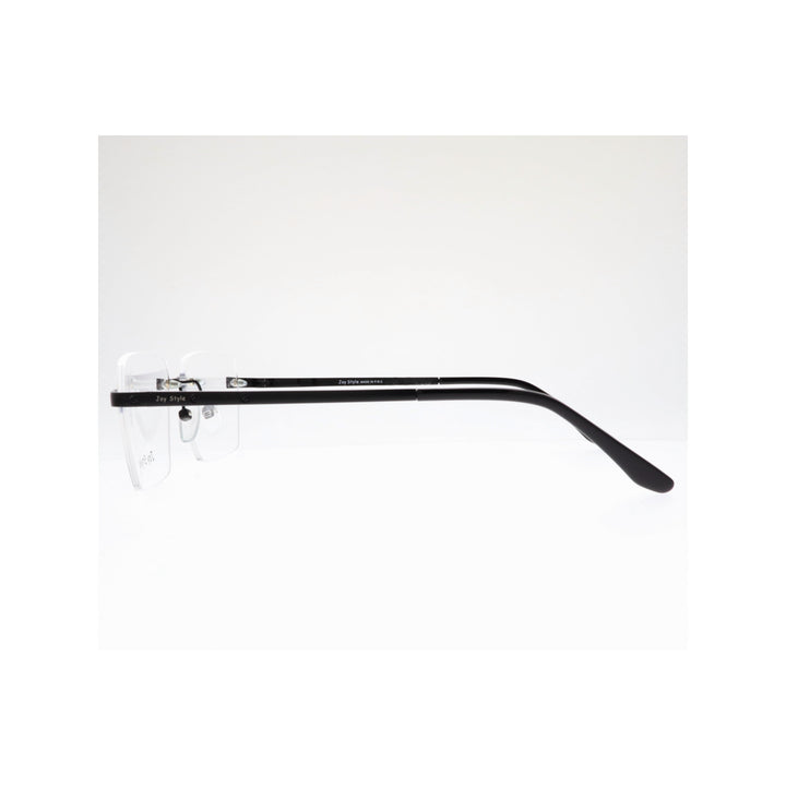 Joy Style For Unisex Eyeglasses Rimless Square Shape Size 55 Old0369mc1 Matte Black