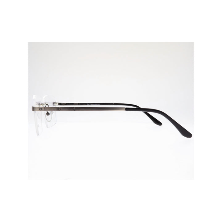 Joy Style For Unisex Eyeglasses Rimless Square Shape Size 55 Old0369mc3 Gunmetal