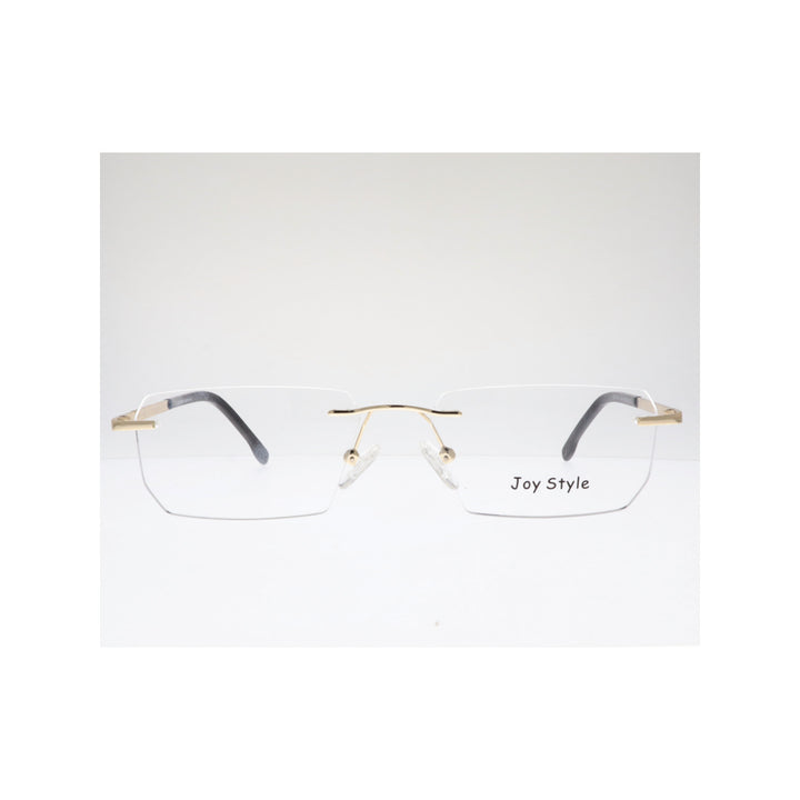 Joy Style For Unisex Eyeglasses Rimless Square Shape Size 55 Old1016mc1 Gold