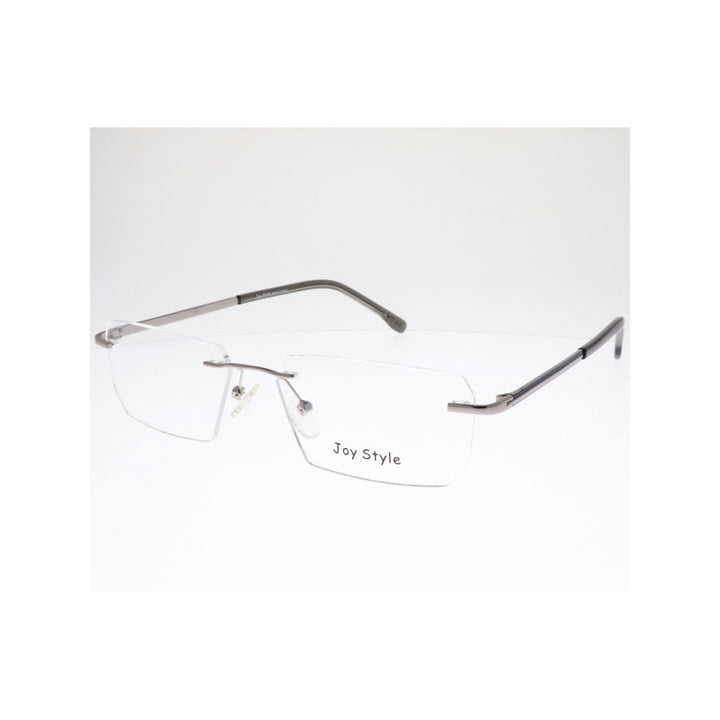 Joy Style For Unisex Eyeglasses Rimless Square Shape Size 55 Old1016mc2 Silver