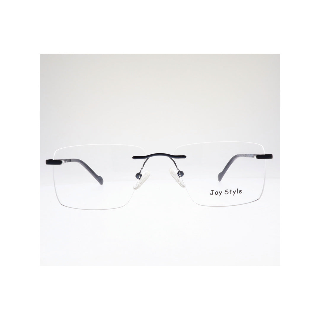 Joy Style For Unisex Eyeglasses Rimless Square Shape Size 55 Old5092mc4 Matte Blue