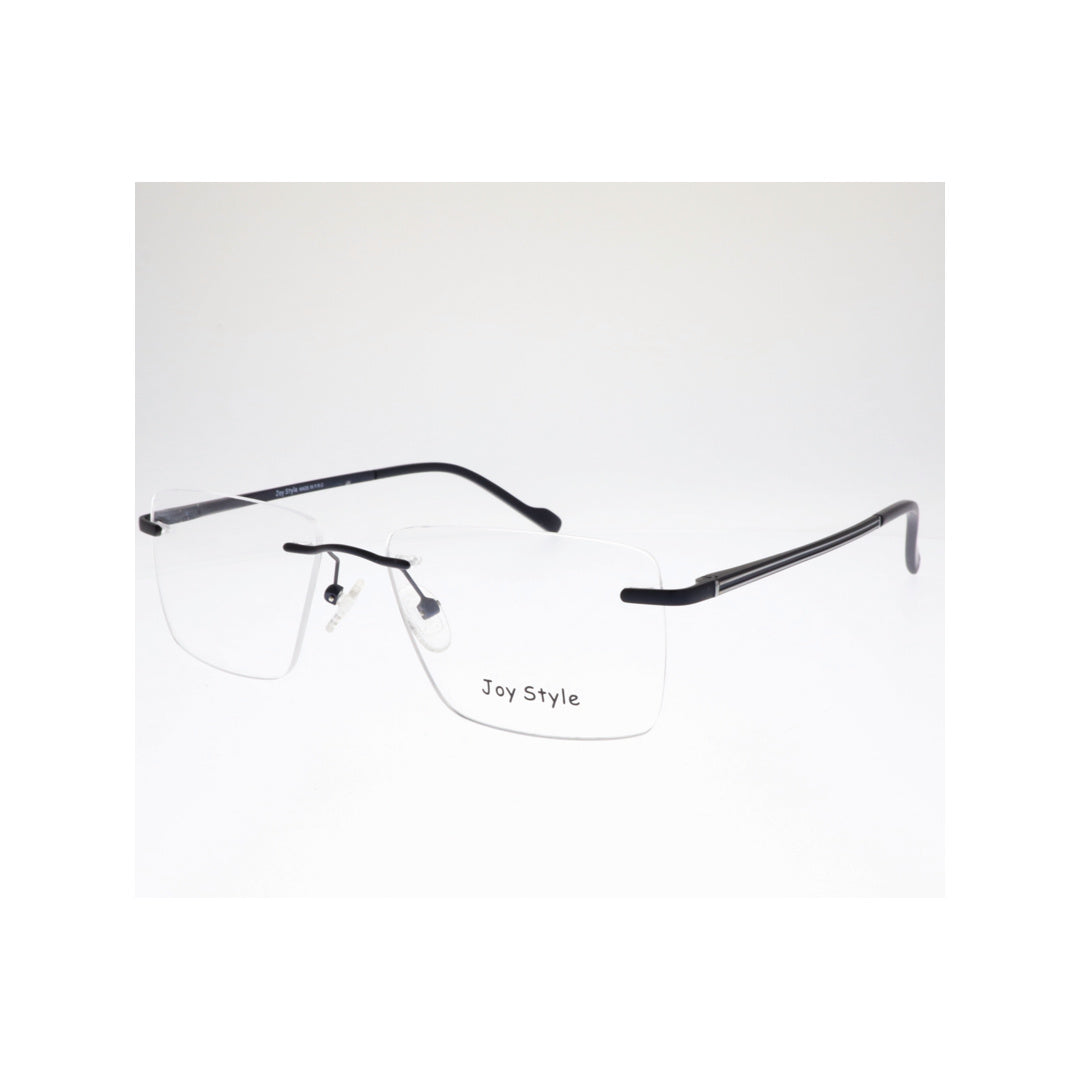 Joy Style For Unisex Eyeglasses Rimless Square Shape Size 55 Old5092mc4 Matte Blue
