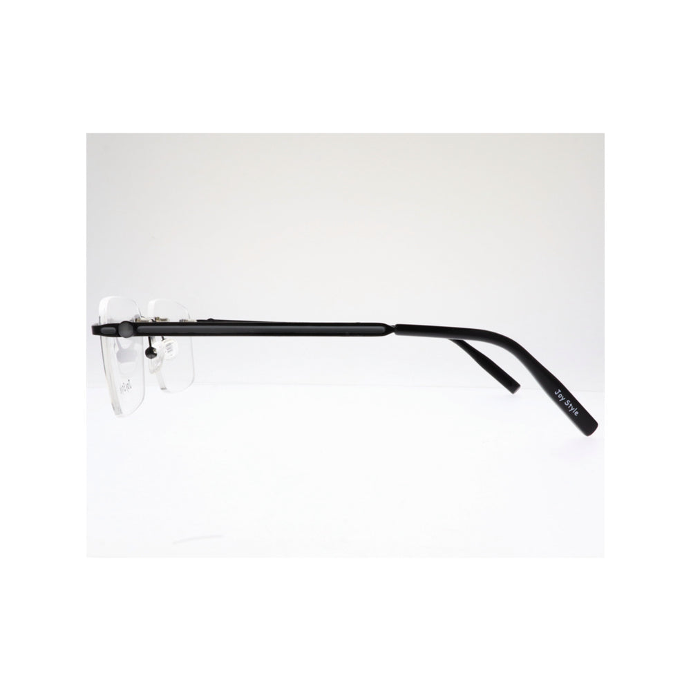 Joy Style For Unisex Eyeglasses Rimless Square Shape Size 56 Old0168mc1 Black Grey