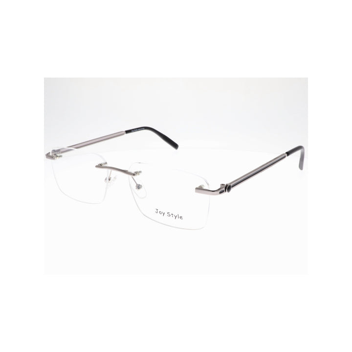 Joy Style For Unisex Eyeglasses Rimless Square Shape Size 56 Old0168mc4 Silver