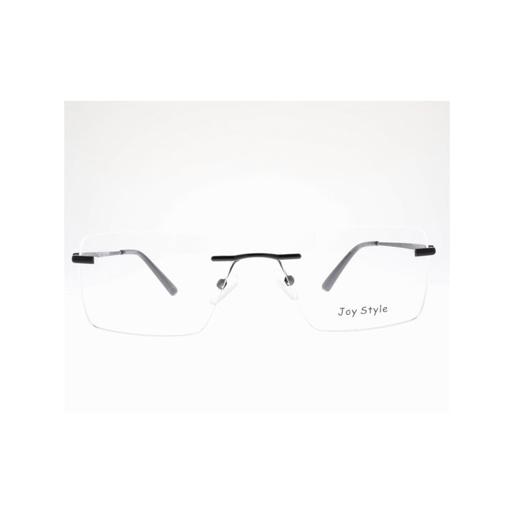 Joy Style For Unisex Eyeglasses Rimless Square Shape Size 56 Old337mc1 Black