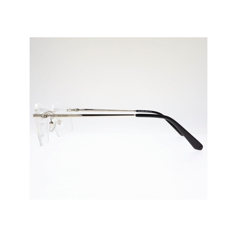 Joy Style For Unisex Eyeglasses Rimless Square Shape Size 56 Old337mc4 Silver