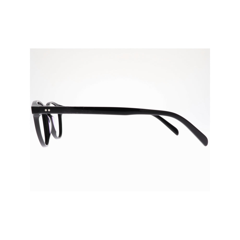 Joy Style For Unisex Eyeglasses Round Shape 45 Ha76c1 Black