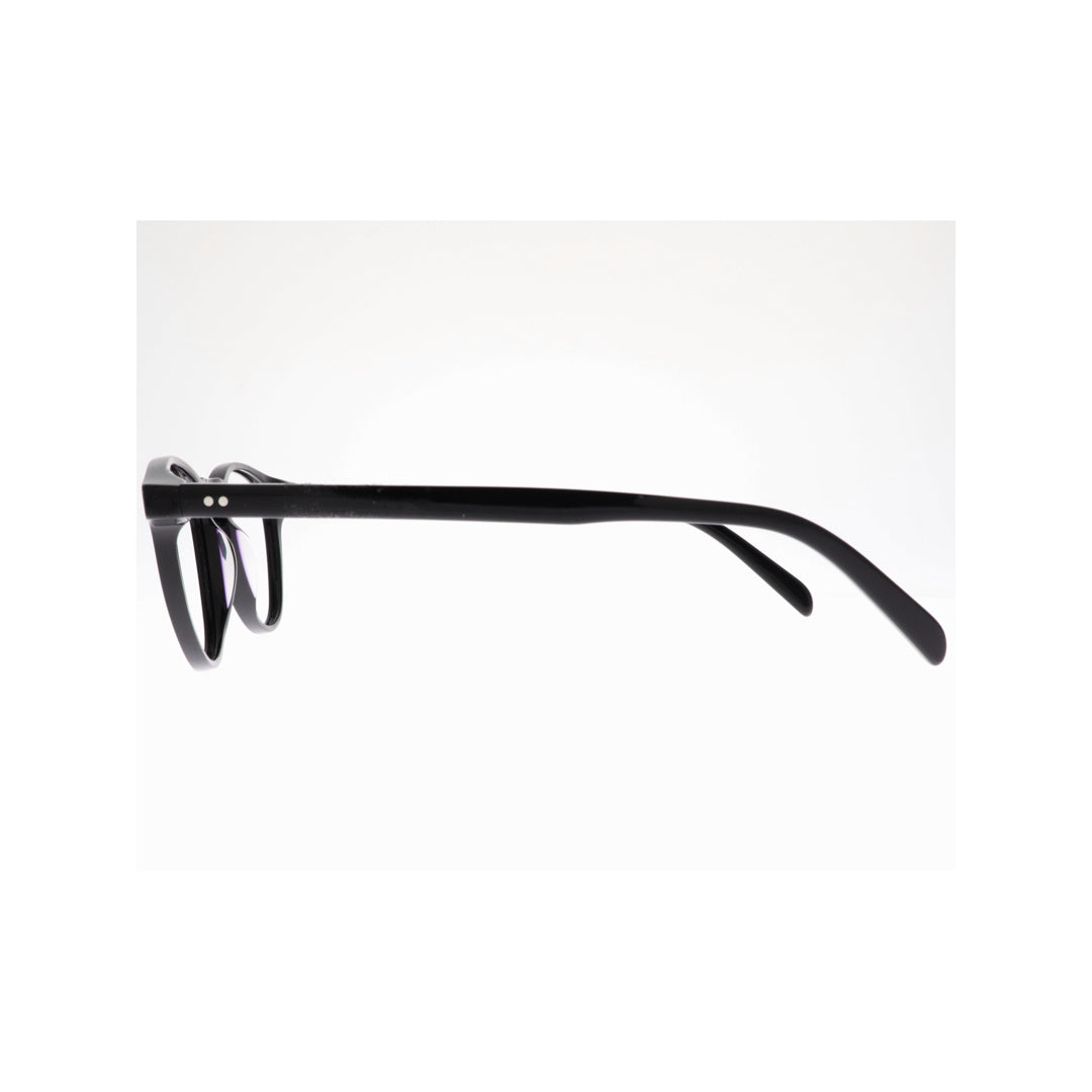 Joy Style For Unisex Eyeglasses Round Shape 45 Ha76c1 Black