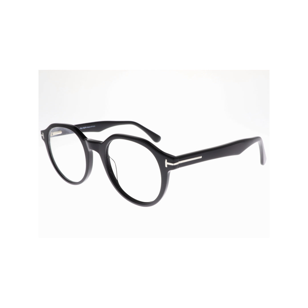 Joy Style For Unisex Eyeglasses Round Shape 48 Ft5761c1 Black