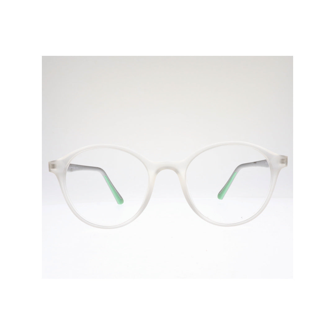 Joy Style For Unisex Eyeglasses Round Shape 48 Hf202c7 Clear White