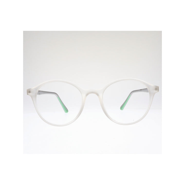 Joy Style For Unisex Eyeglasses Round Shape 48 Hf202c7 Clear White