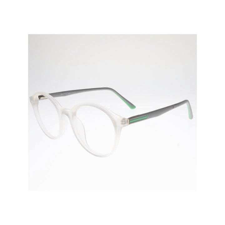Joy Style For Unisex Eyeglasses Round Shape 48 Hf202c7 Clear White