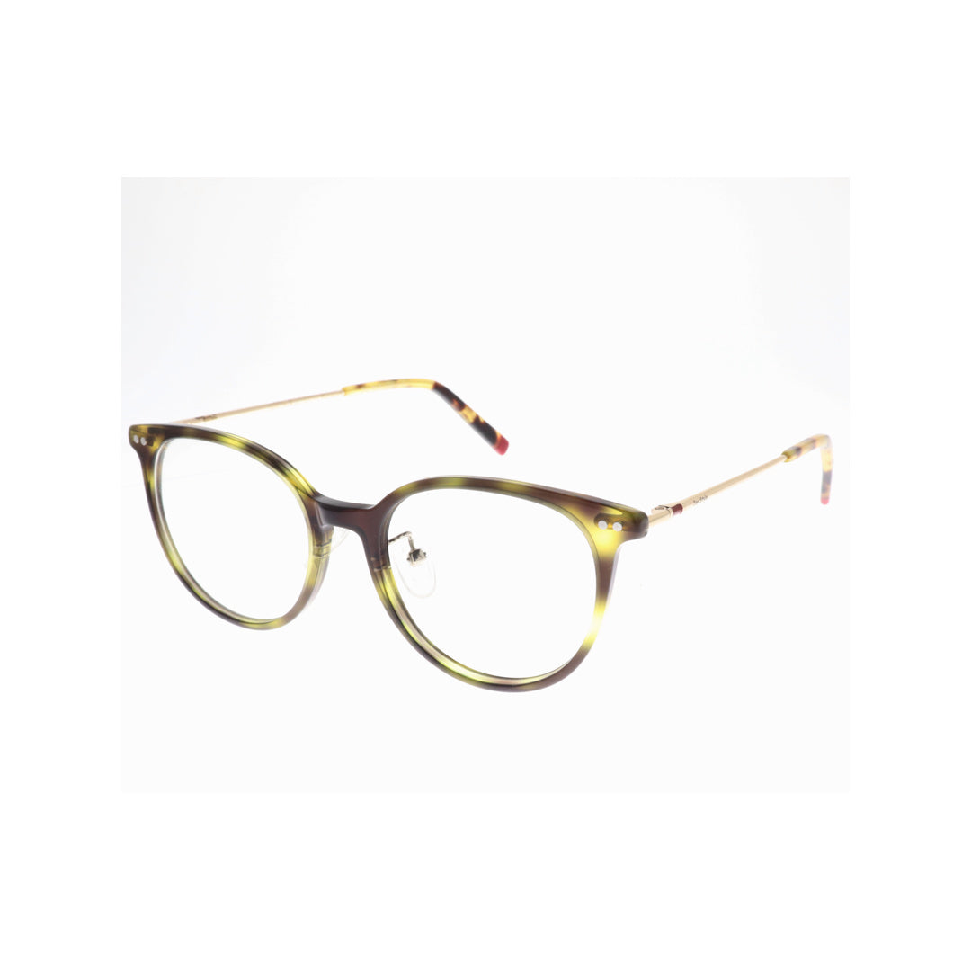 Joy Style For Unisex Eyeglasses Round Shape 49 Hd3007c3 Olive Green And Brown