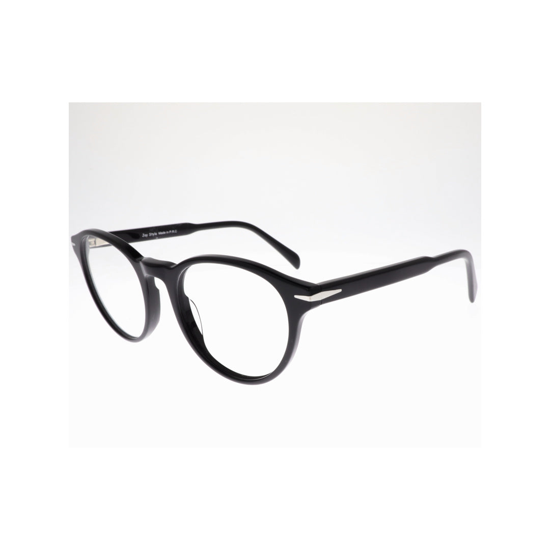 Joy Style For Unisex Eyeglasses Round Shape 50 Old1122c1 Black