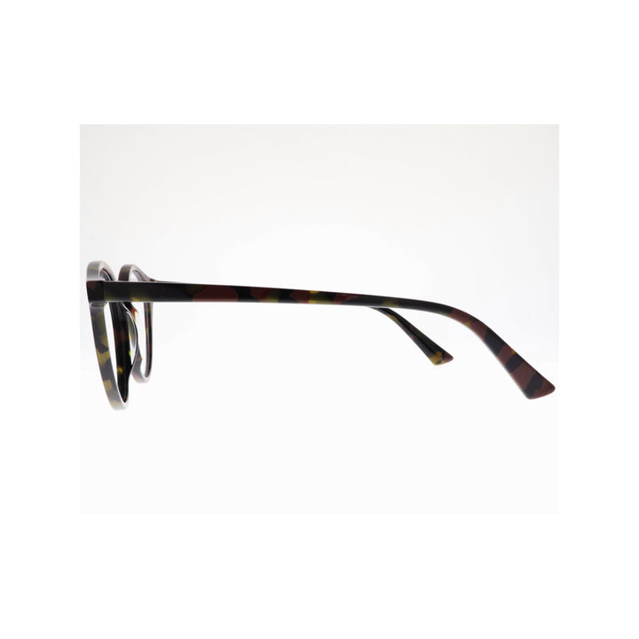 Joy Style For Unisex Eyeglasses Round Shape 51 Rda10042c2 Brown Green Black