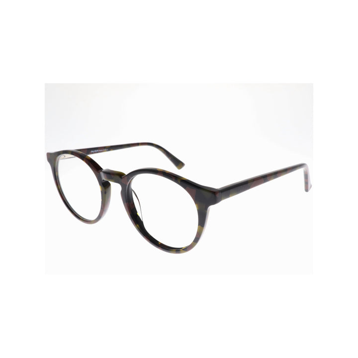 Joy Style For Unisex Eyeglasses Round Shape 51 Rda10042c2 Brown Green Black