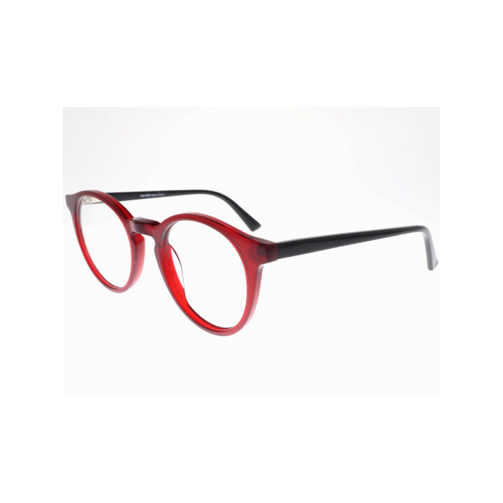 Joy Style For Unisex Eyeglasses Round Shape 51 Rda10042c3 Red Black