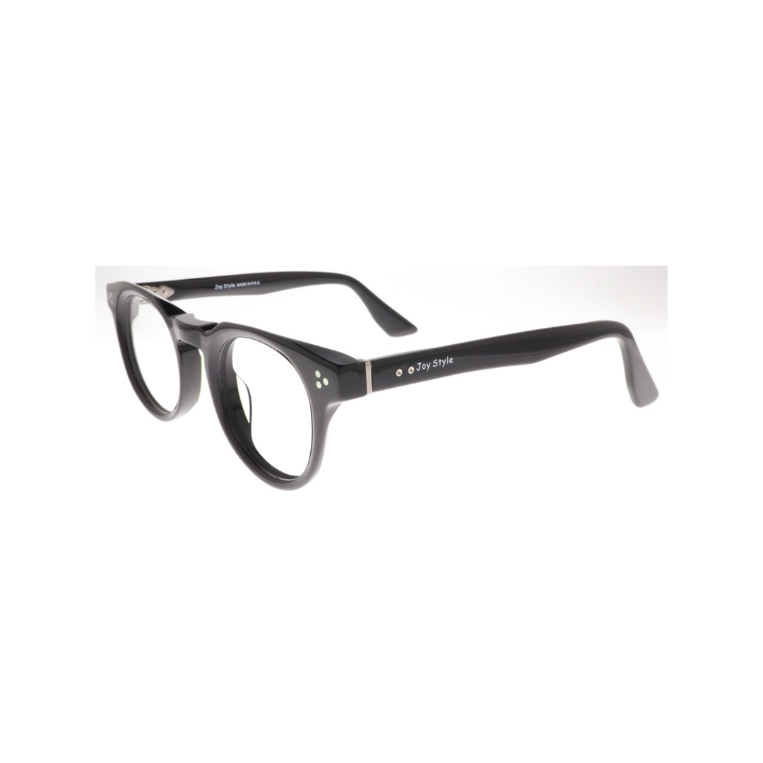 Joy Style For Unisex Eyeglasses Round Shape Size 46 3306c1 Black