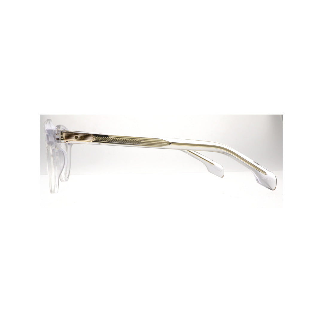 Joy Style For Unisex Eyeglasses Round Shape Size 50 3330c6 Clear