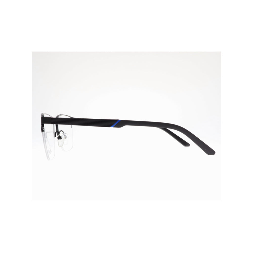 Joy Style For Unisex Eyeglasses Semi Rimless Square Shape Size 54 Hq01-31c1 Black