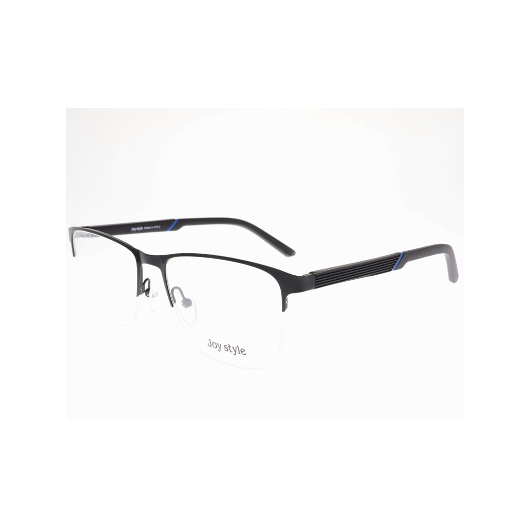 Joy Style For Unisex Eyeglasses Semi Rimless Square Shape Size 54 Hq01-31c1 Black