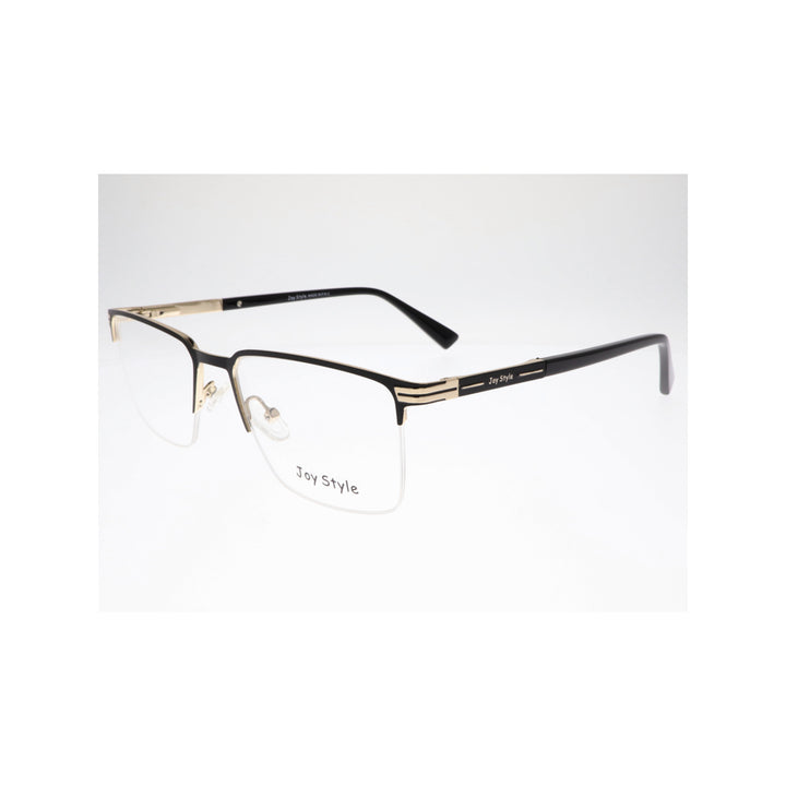 Joy Style For Unisex Eyeglasses Semi Rimless Square Shape Size 54 Old1081mc3 Matte Black Gold