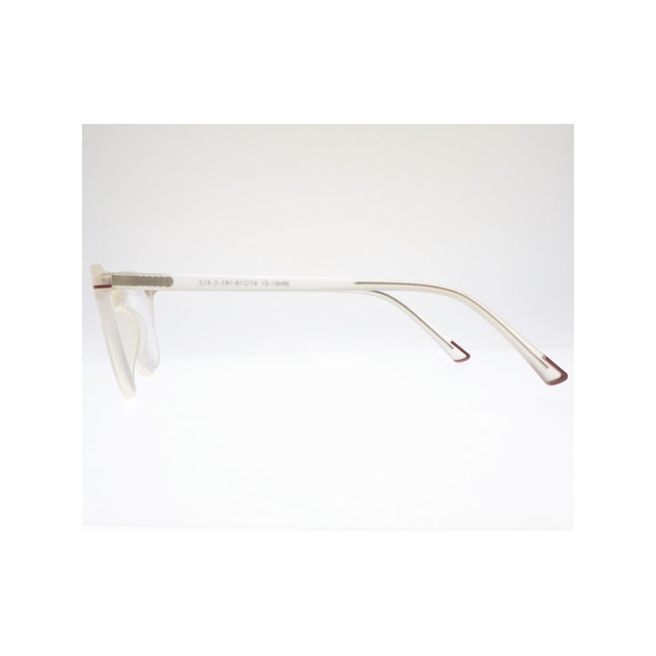 Joy Style For Unisex Eyeglasses Semi Round Shape 47 Mh01-01c41 Clear White