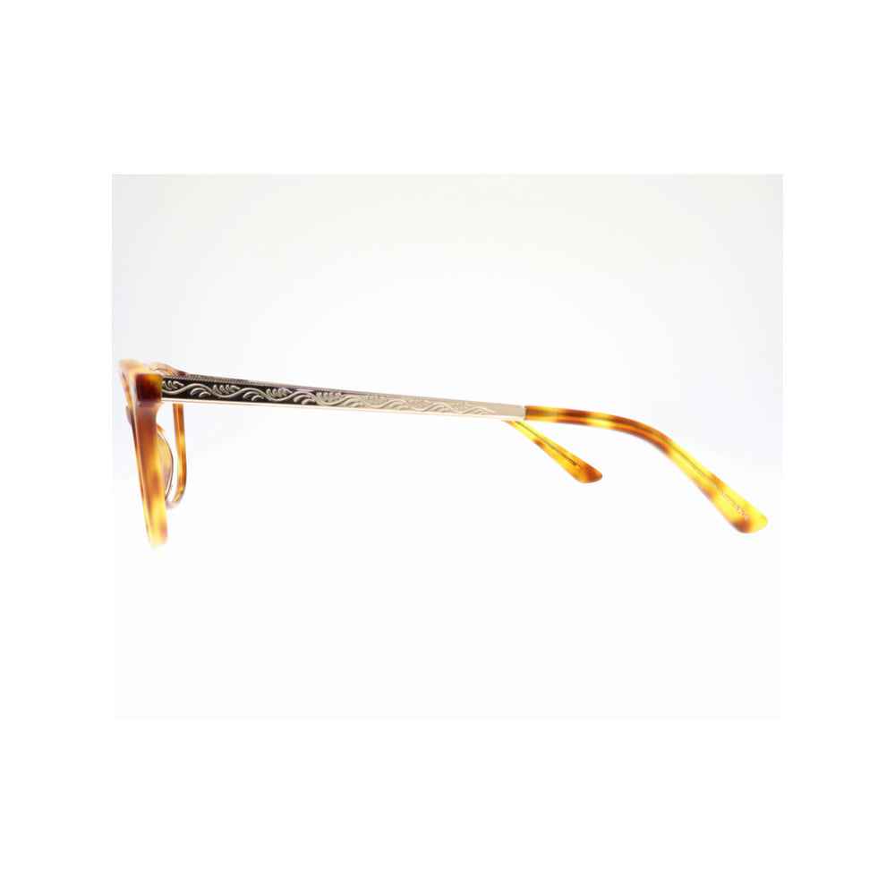 Joy Style For Unisex Eyeglasses Semi Round Shape Size 53 1114c3clip Honey Tortoiseshell
