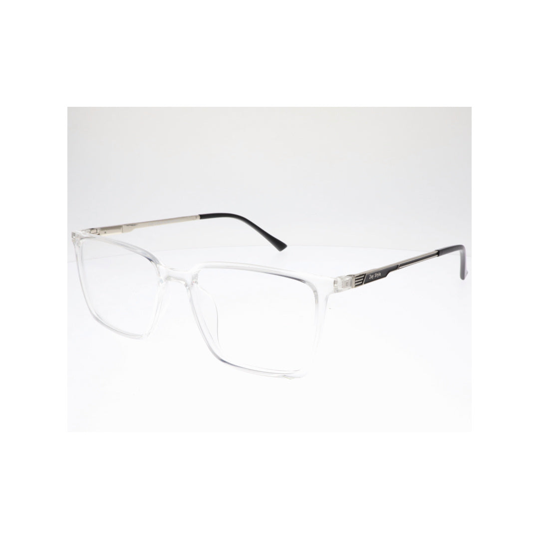 Joy Style For Unisex Eyeglasses Square Shape Size 50 Ch8631c7 Clear