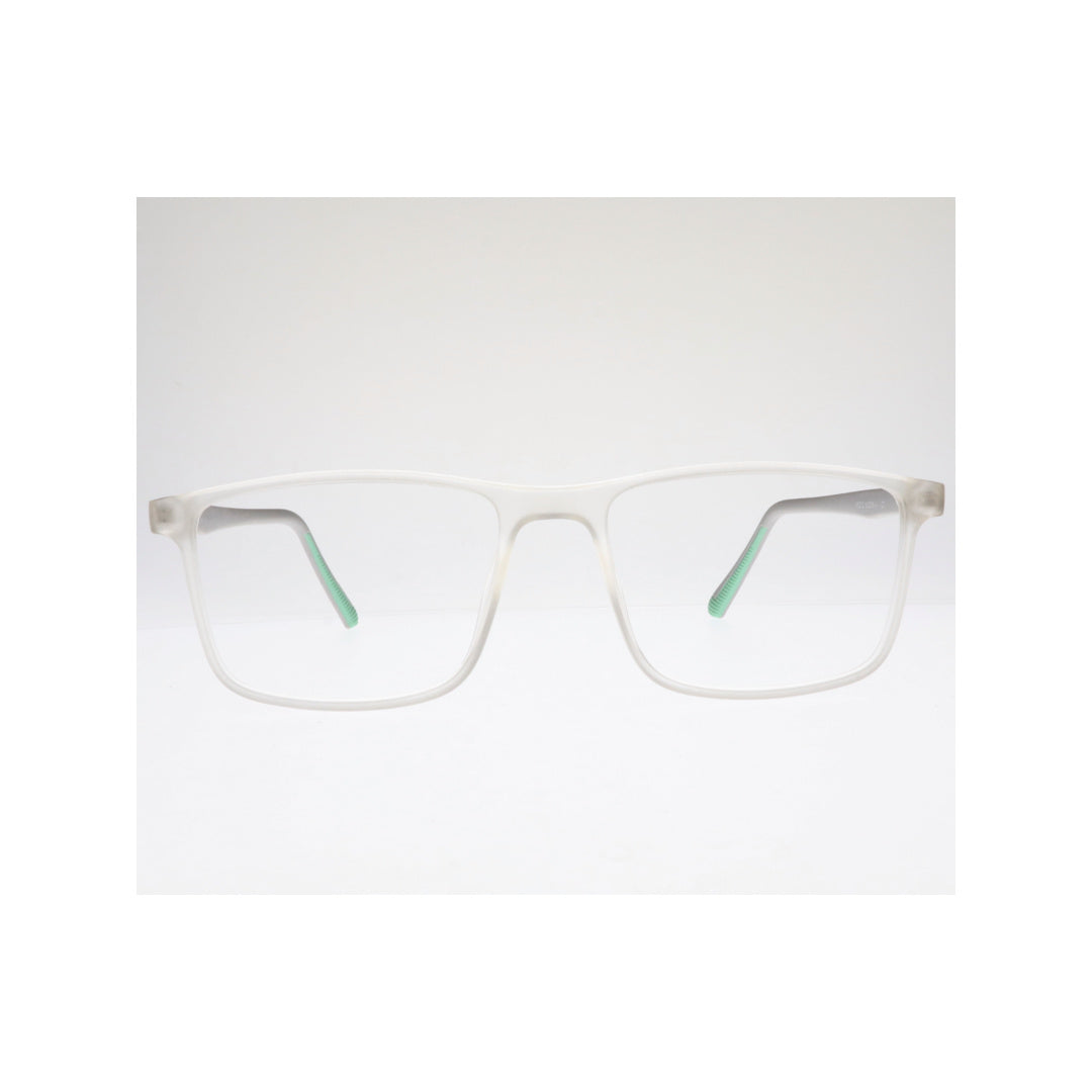 Joy Style For Unisex Eyeglasses Square Shape Size 50 Hf212c7 Clear White