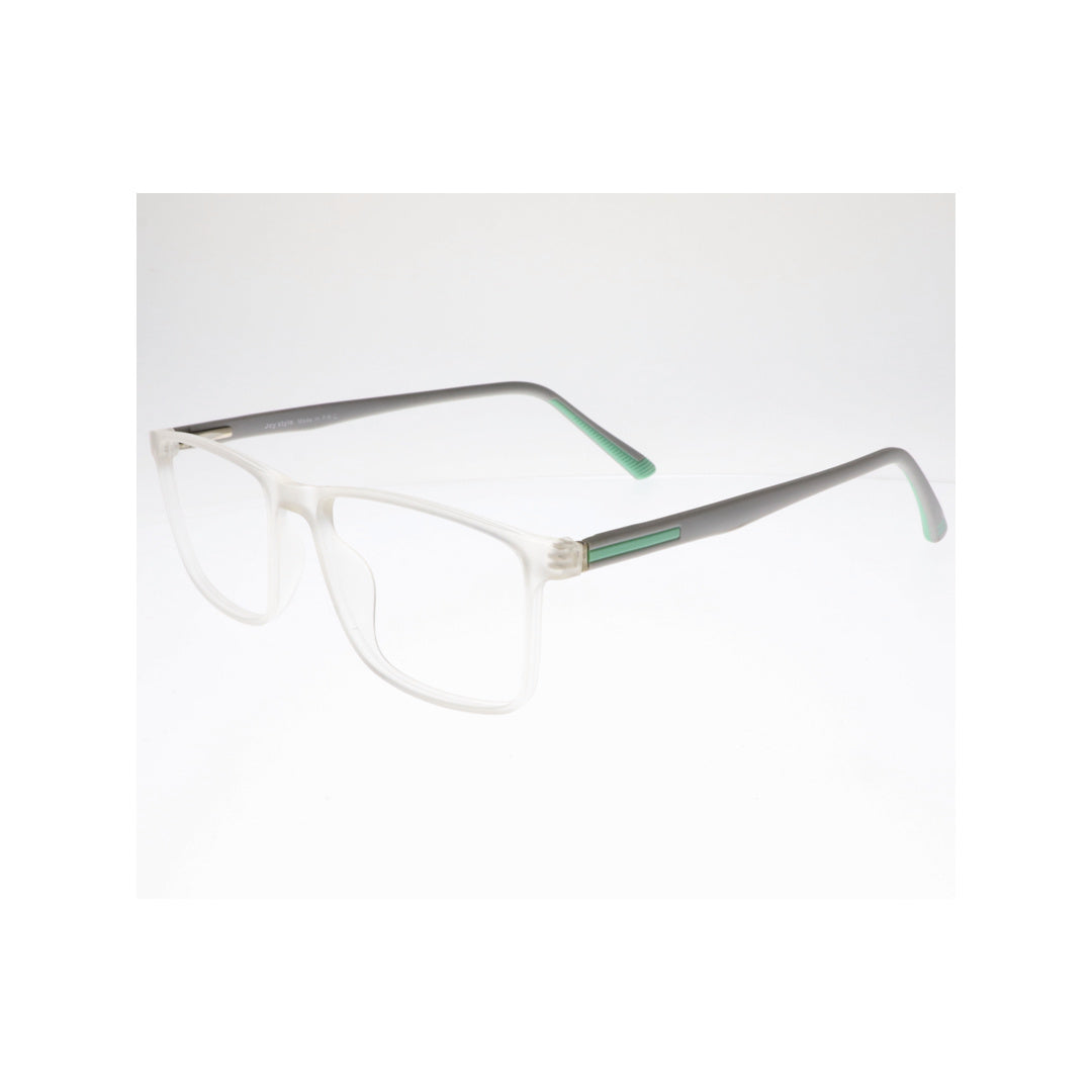 Joy Style For Unisex Eyeglasses Square Shape Size 50 Hf212c7 Clear White