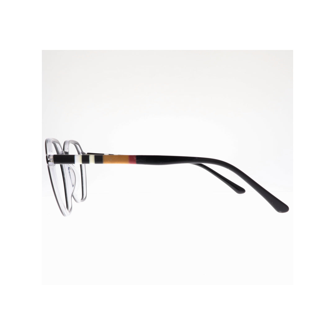 Joy Style For Unisex Eyeglasses Square Shape Size 51 P3355c2 Black