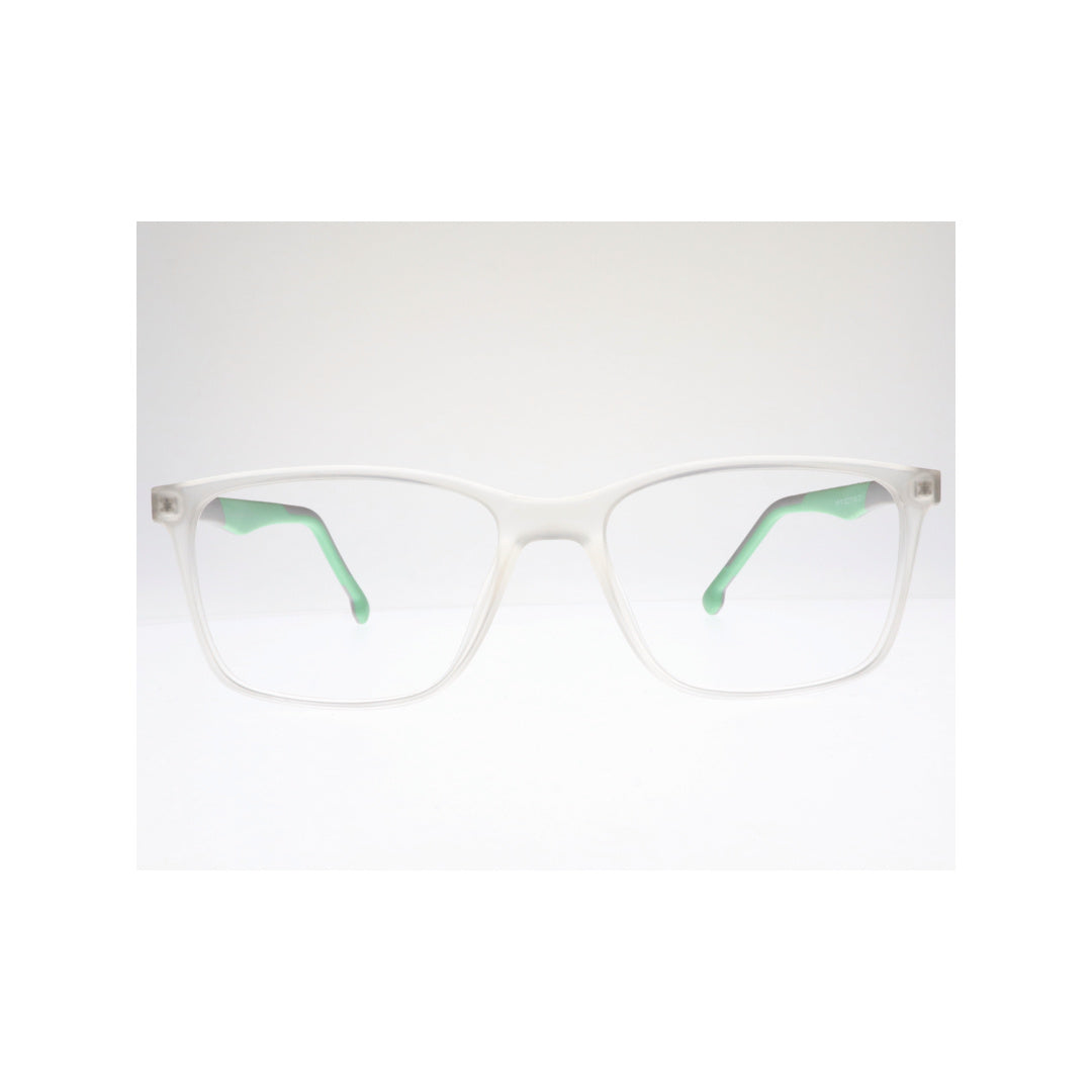 Joy Style For Unisex Eyeglasses Square Shape Size 52 Hf110c7 Clear White