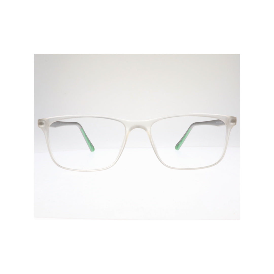 Joy Style For Unisex Eyeglasses Square Shape Size 52 Hf203c7 Clear White