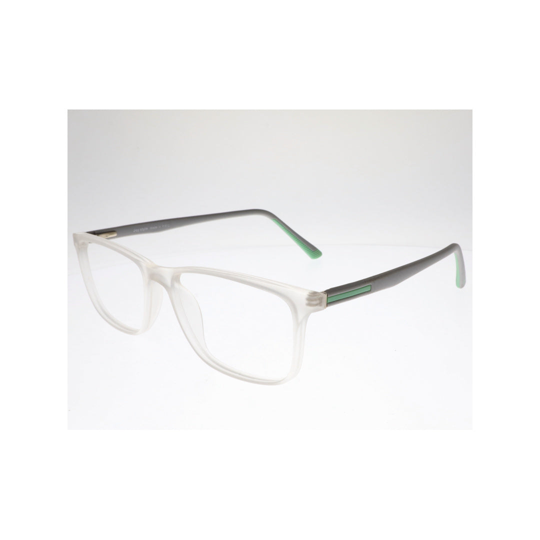 Joy Style For Unisex Eyeglasses Square Shape Size 52 Hf203c7 Clear White