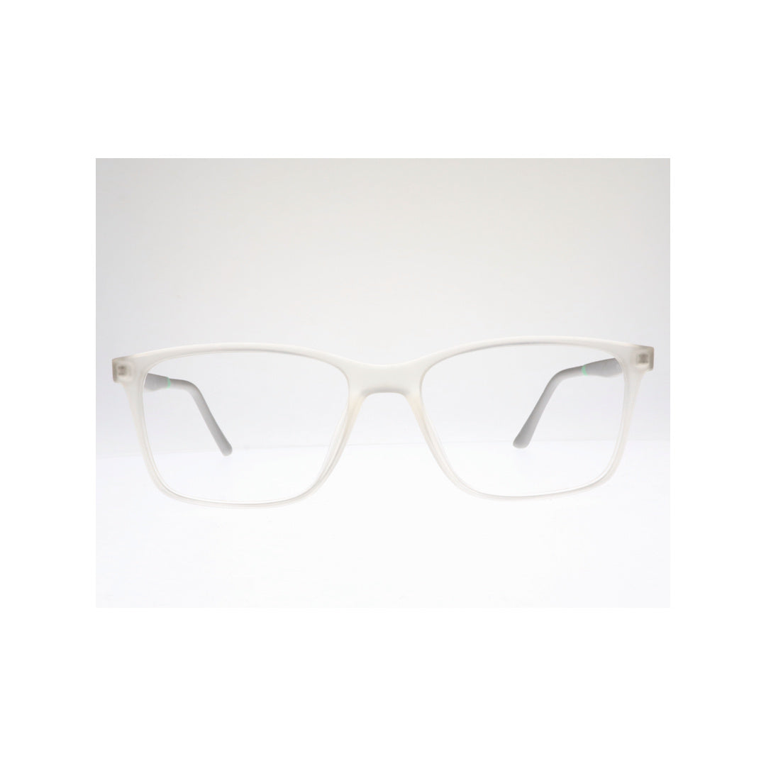 Joy Style For Unisex Eyeglasses Square Shape Size 52 Hf310c7 Clear White