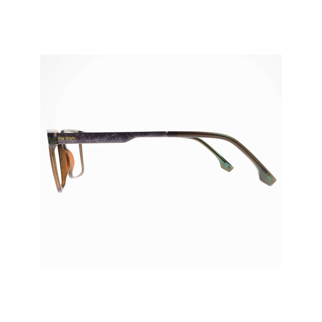 Joy Style For Unisex Eyeglasses Square Shape Size 53 140010c7 Brown Green