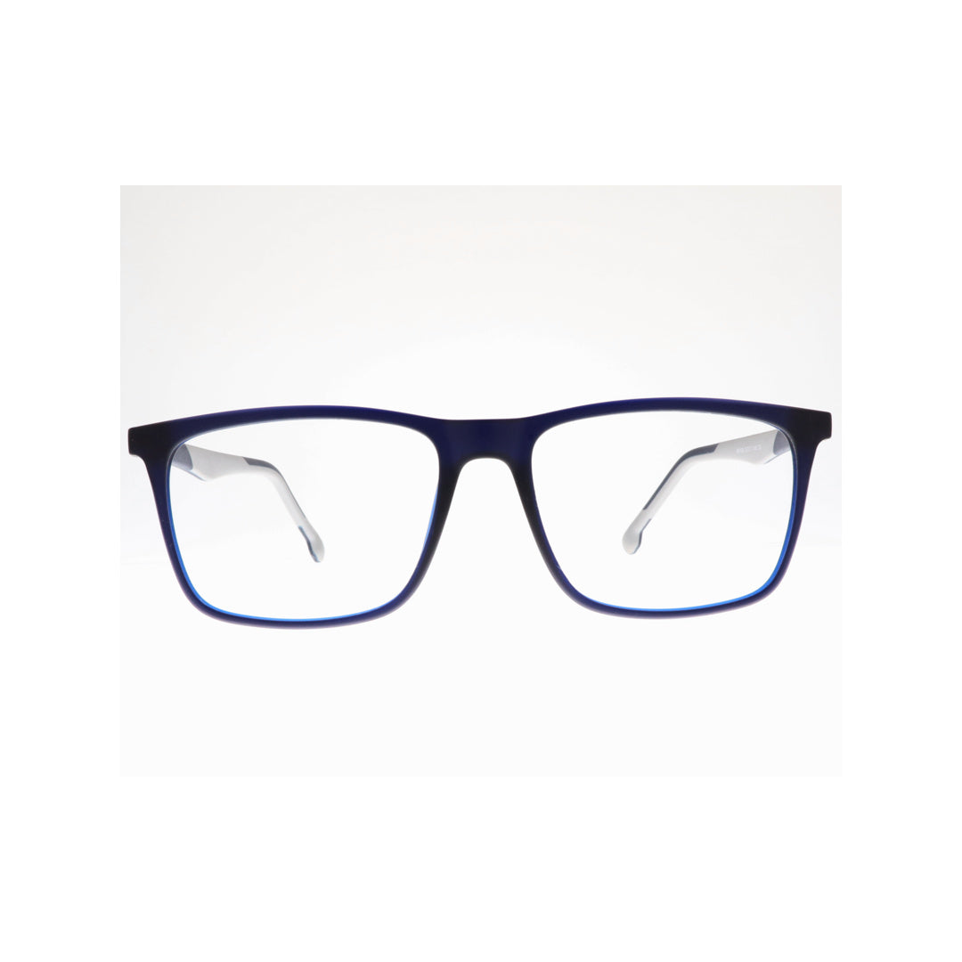 Joy Style For Unisex Eyeglasses Square Shape Size 53 Hf106c4 Dark Blue