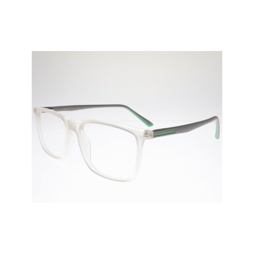 Joy Style For Unisex Eyeglasses Square Shape Size 53 Hf206c7 Clear White