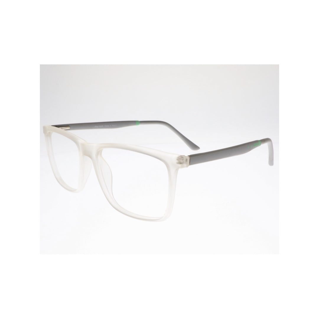Joy Style For Unisex Eyeglasses Square Shape Size 53 Hf306c7 Clear White